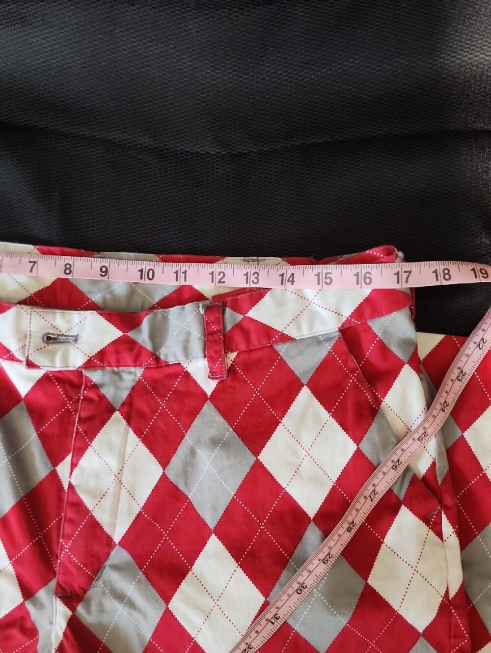 Loudmouth Red And Gray Argyle Men's Pants View 6